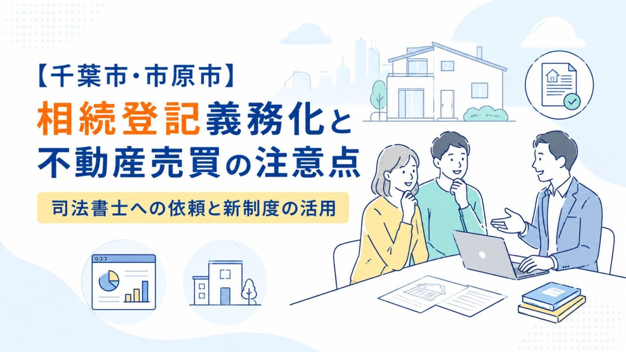 【千葉市・市原市】相続登記義務化と不動産売買の注意点｜司法書士への依頼と新制度の活用