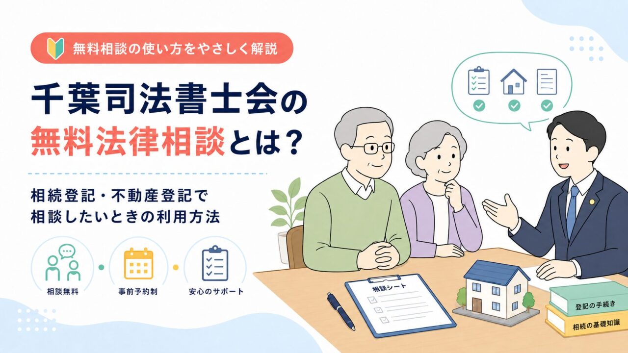 千葉司法書士会の無料法律相談とは？相続登記・不動産登記で相談したいときの利用方法