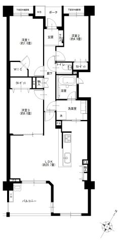 [仲介手数料0円]新規リノベーション工事完成済｜ザ・レジデンス稲毛台ミッドコートイースト2階4,490万円（税込）