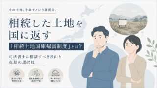 相続した土地を国に返す「相続土地国庫帰属制度」とは？司法書士に相談すべき理由と売却の選択肢