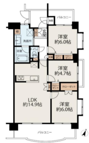 [仲介手数料0円]新規リフォーム物件｜エヴァーグリーン千葉中央6階3,698万円（税込）