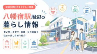 八幡宿駅周辺の暮らし情報｜買い物・子育て・医療・公共施設を住まい探し目線で紹介