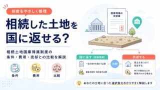相続した土地を国に返せる？相続土地国庫帰属制度の条件・費用・売却との比較を解説