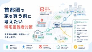 首都圏で家を買う前に考えたい帰宅困難者対策｜災害時の通勤・通学ルートと住まい選び