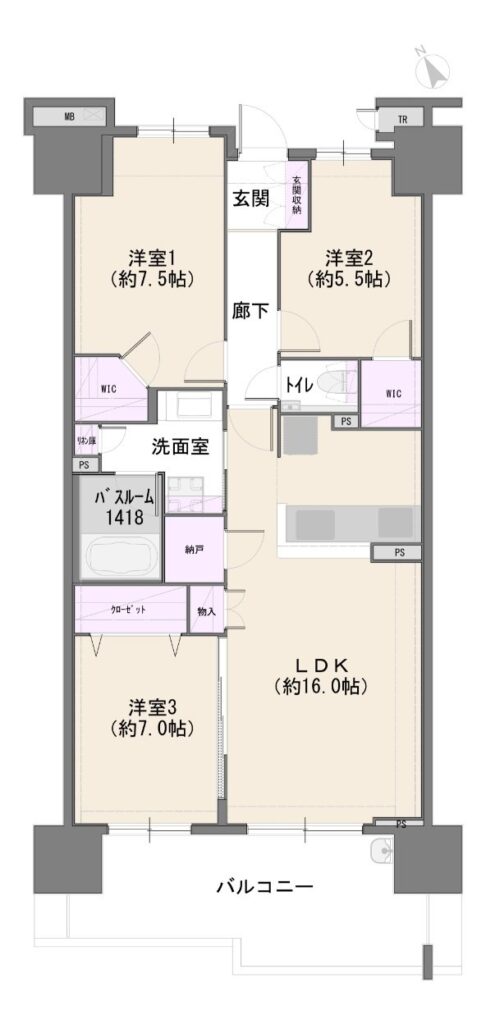 【仲介手数料0円】プラウドシティ稲毛海岸レジデンス8階｜