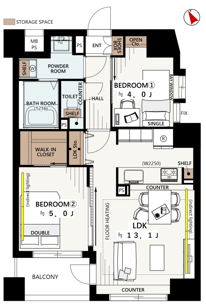 【仲介手数料0円】パークステージ茅場町4階｜9,480万円