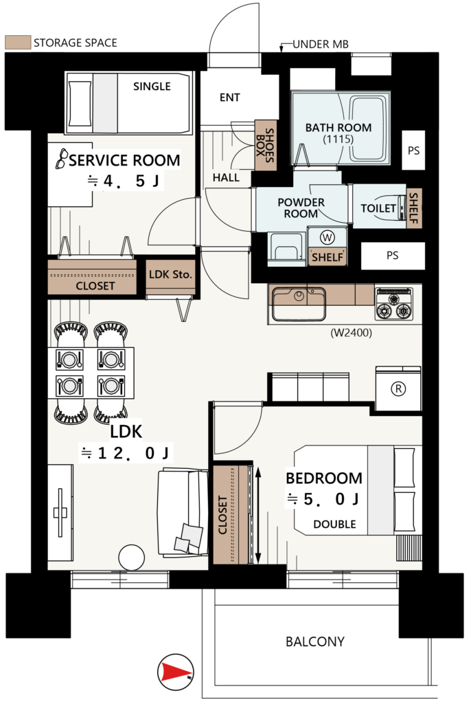 【仲介手数料0円】高田馬場住宅7階｜5,180万円