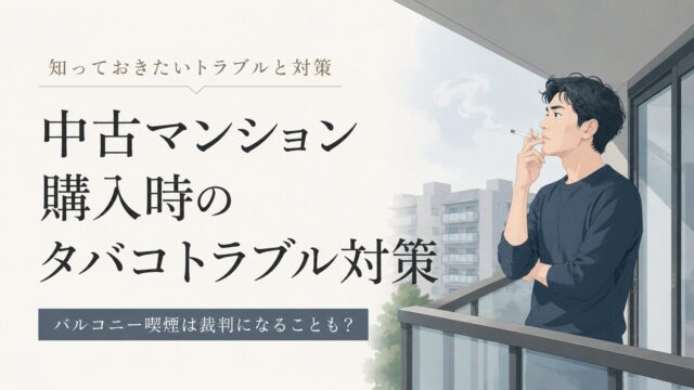バルコニー喫煙は裁判になることも？中古マンション購入時のタバコトラブル対策