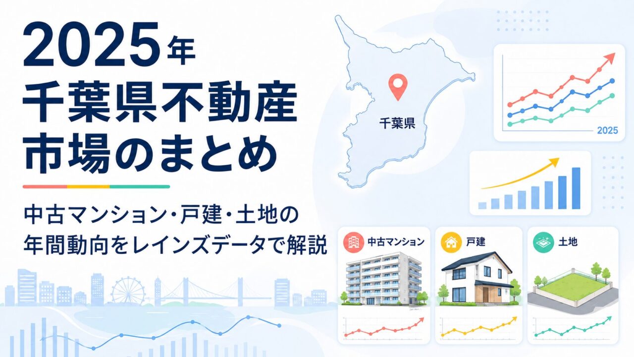 2025年千葉県不動産市場のまとめ｜中古マンション・戸建・土地の年間動向をレインズデータで解説