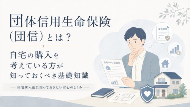 団体信用生命保険（団信）とは？自宅の購入を考えている方が知っておくべき基礎知識