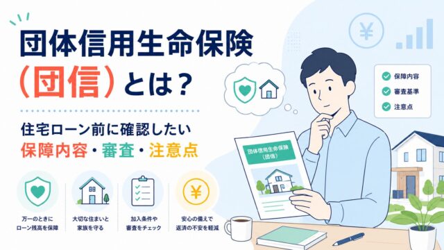 団体信用生命保険（団信）とは？住宅ローン前に確認したい保障内容・審査・注意点