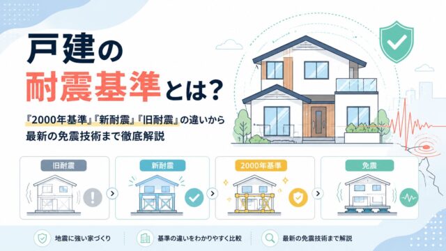戸建の耐震基準とは？「2000年基準」「新耐震」「旧耐震」の違いから最新の免震技術まで徹底解説