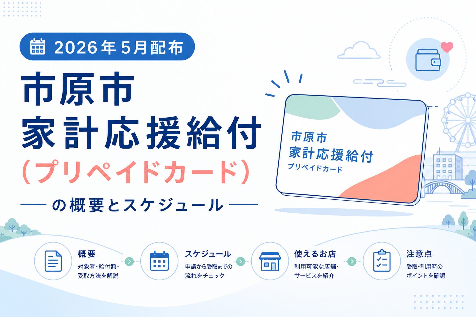 市原市の1人4,000円プリペイドカード配布｜対象者・届かない場合 