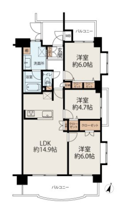 【リフォームマンション】エヴァーグリーン千葉中央6階|3,698万円