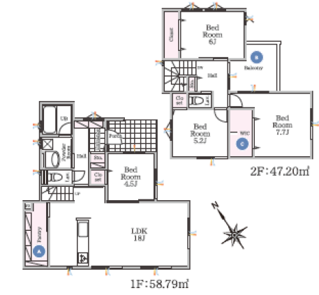 【葛城中学校徒歩1分】千葉市中央区葛城2丁目戸建(築後未入居)全2棟