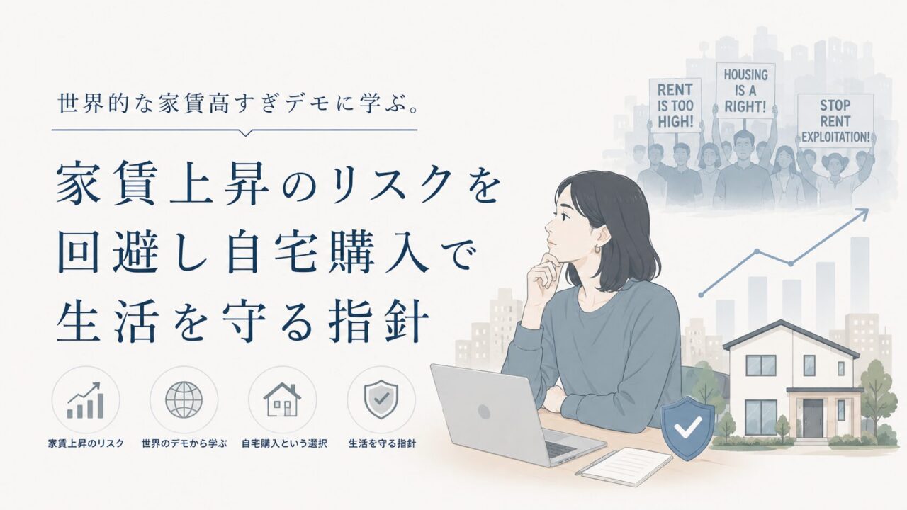 世界的な家賃高すぎデモに学ぶ。家賃上昇のリスクを回避し自宅購入で生活を守る指針