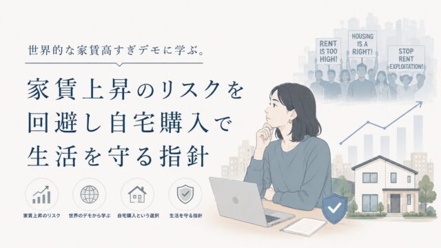 世界的な家賃高すぎデモに学ぶ。家賃上昇のリスクを回避し自宅購入で生活を守る指針