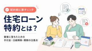 住宅ローン特約とは？審査に落ちたときの手付金・白紙解除・期限の注意点