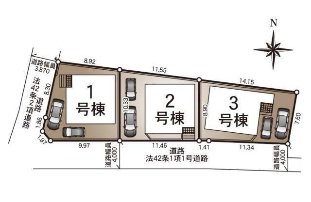 【葛城中学校徒歩4分】千葉市中央区葛城2丁目新築戸建|全3棟
