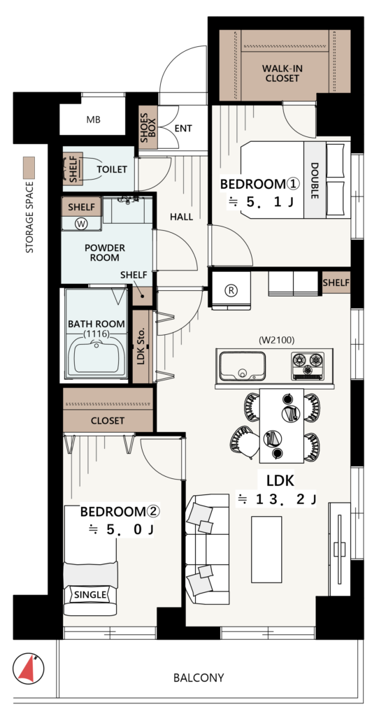 【リノベーションマンション】千葉中央ハイツ6階|2,299万円