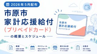 【2026年5月配布】市原市家計応援給付（プリペイドカード）の概要とスケジュール