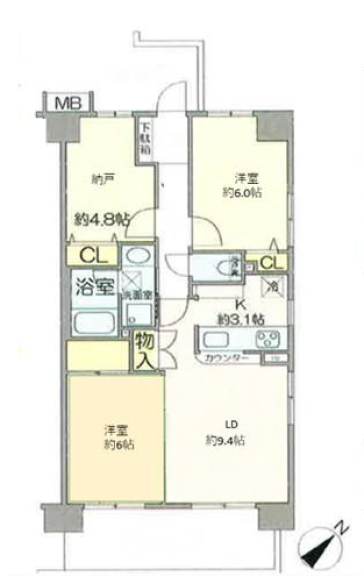 【2023年リフォーム履歴有り】モア・ステージ千葉・新宿8階|2,780万円