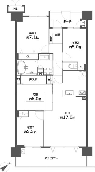 【リフォームマンション】ソフィア美浜ライトプラザ4階｜3,090万円