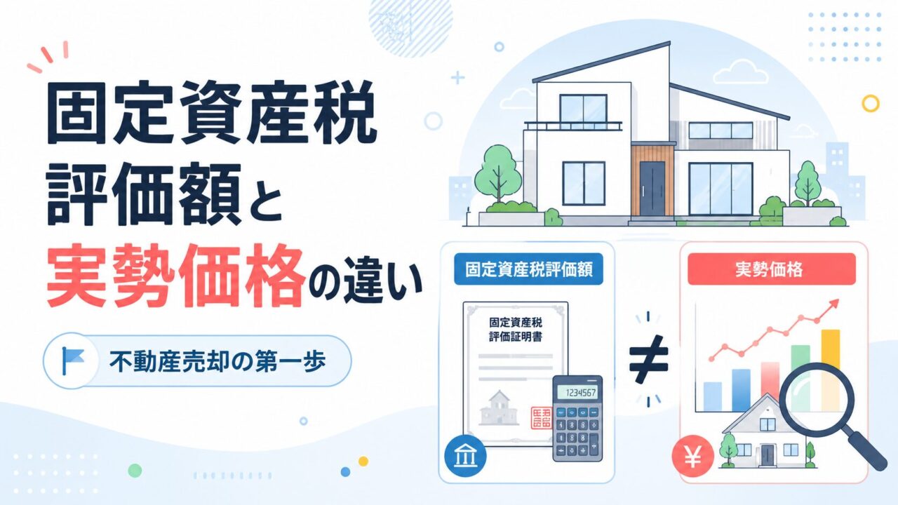 不動産売却の第一歩！固定資産税評価額と実勢価格の違い