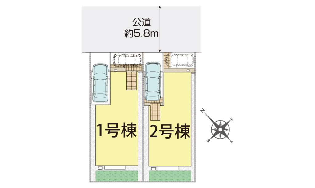千葉市美浜区磯辺4丁目新築戸建全2棟|5,280万円/5,380万円