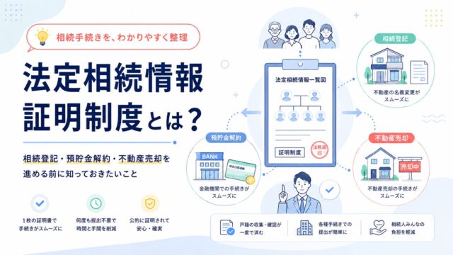 法定相続情報証明制度とは？相続登記・預貯金解約・不動産売却を進める前に知っておきたいこと