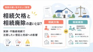 相続欠格と相続廃除の違いとは？実家・不動産相続で注意したい登記と売却への影響