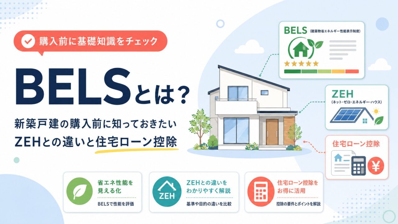 BELSとは？新築戸建の購入前に知っておきたいZEHとの違いと住宅ローン控除