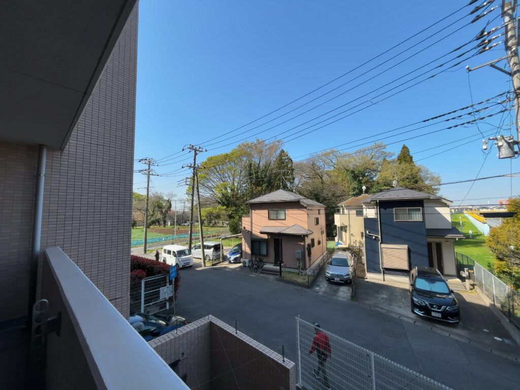 ヴェント蘇我エミネンテ・ガーデン2階のバルコニー