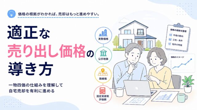 一物四価の仕組みを理解して自宅売却を有利に進める。適正な売り出し価格の導き方