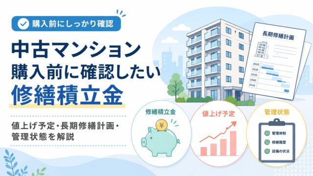 中古マンション購入前に確認したい修繕積立金｜値上げ予定・長期修繕計画・管理状態を解説