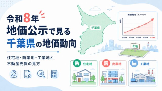 令和8年地価公示で見る千葉県の地価動向｜住宅地・商業地・工業地と不動産売買の見方