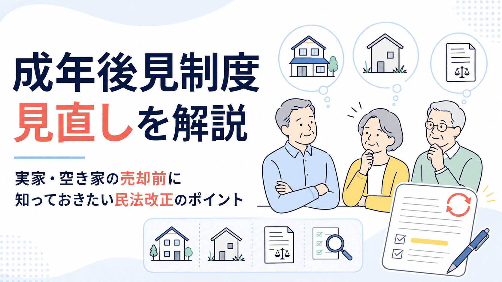 成年後見制度見直しを解説｜実家・空き家の売却前に知っておきたい民法