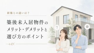 新築との違いは？築後未入居物件のメリット・デメリットと選び方のポイント