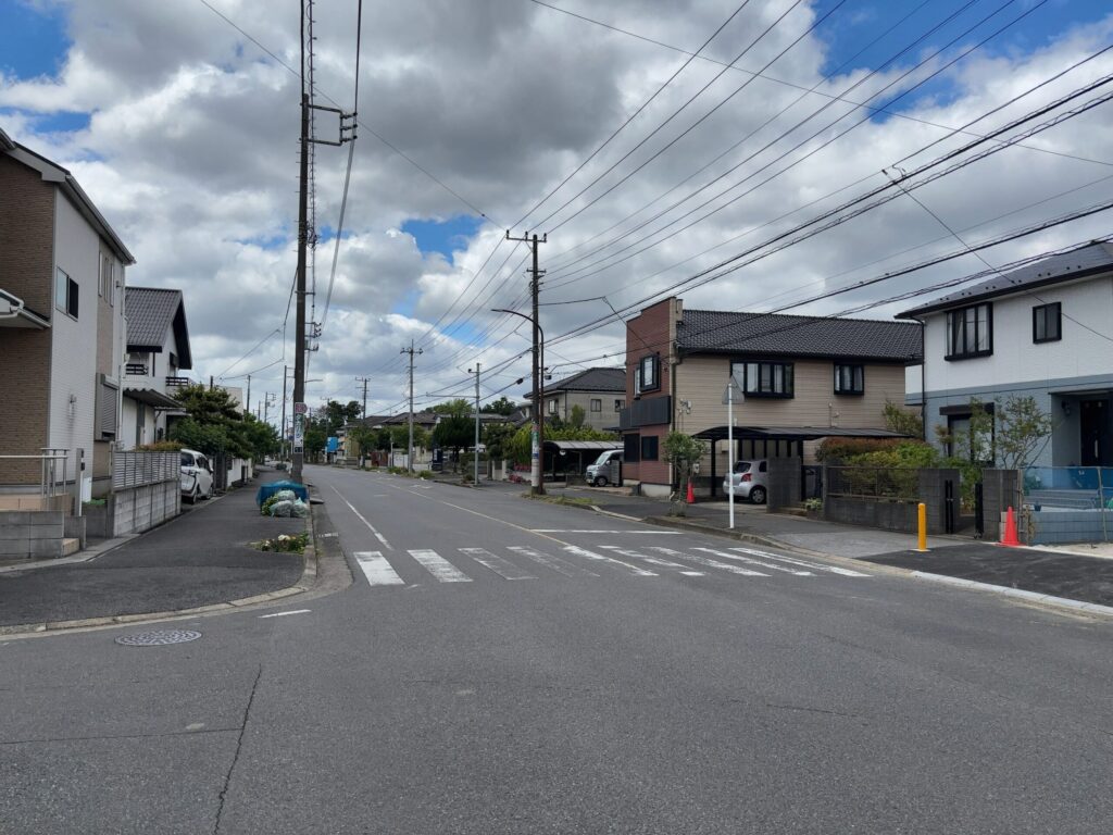 市原市若宮7丁目新築戸建前面道路