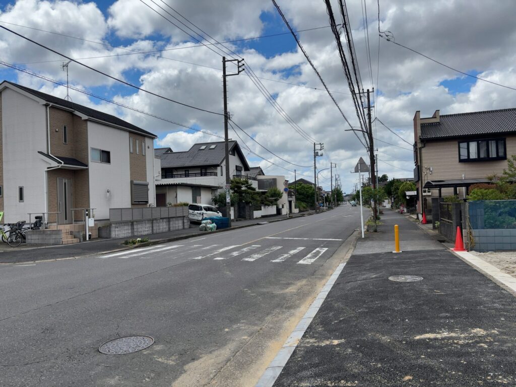 市原市若宮7丁目新築戸建前面道路