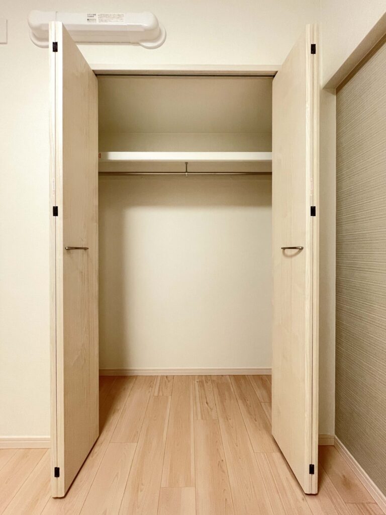 リノベーションしたマンションのクローゼット