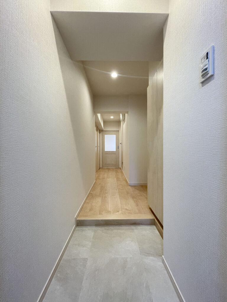 リノベーションしたマンションの玄関