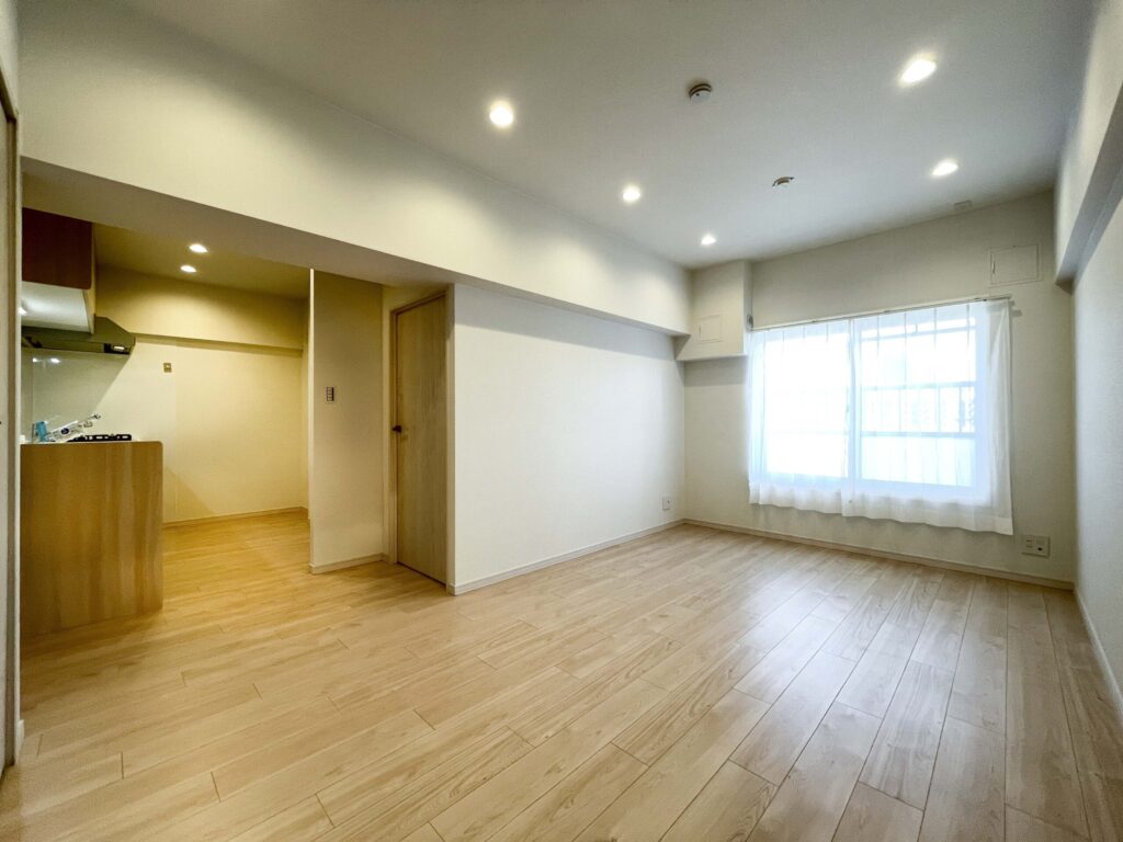 リノベーションした高田馬場住宅10階のリビング