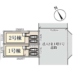 市原市若宮7丁目新築戸建区画図