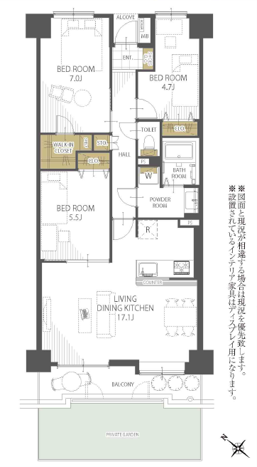 ダイアパレス千葉青葉台サウスアベニュー1階の間取り