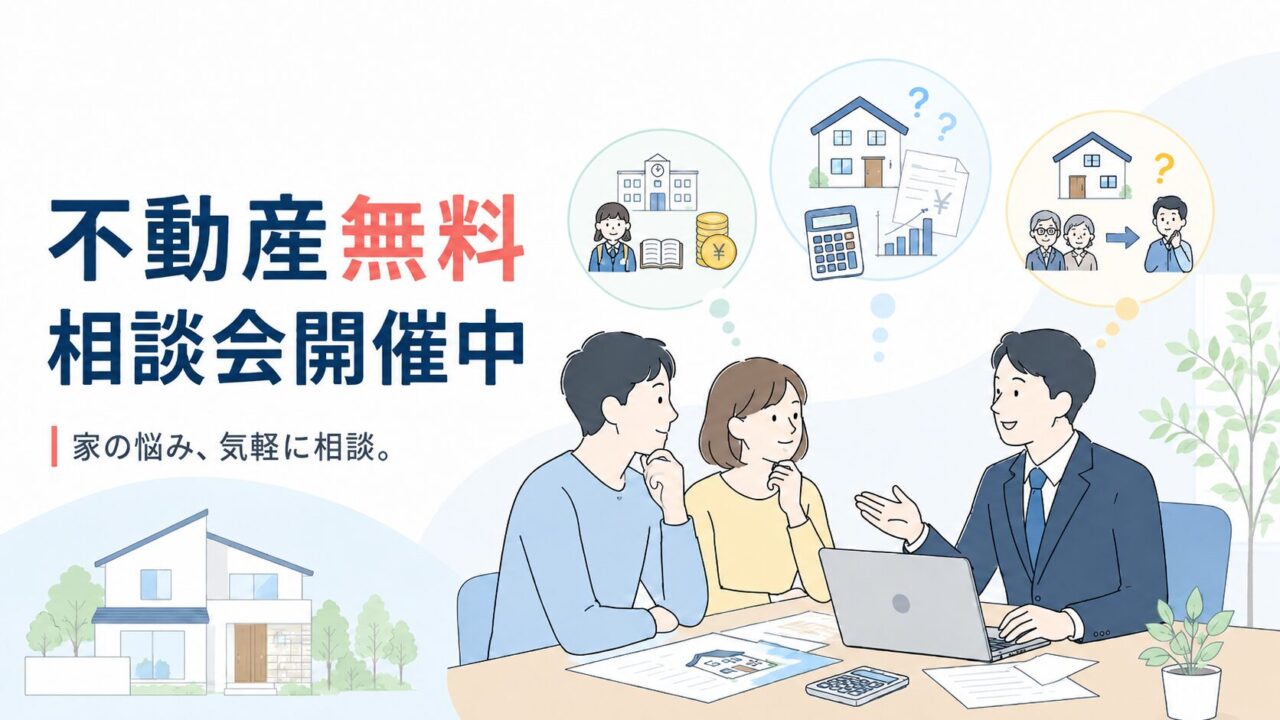 ネットの情報だけで悩んでいませんか？辰巳地所の「不動産無料相談会」のご案内