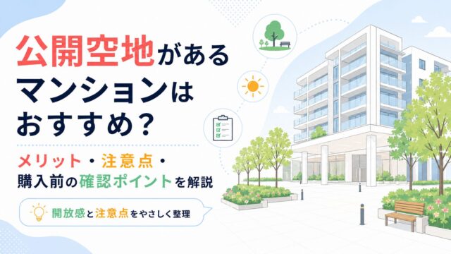 公開空地があるマンションはおすすめ？メリット・注意点・購入前の確認ポイントを解説