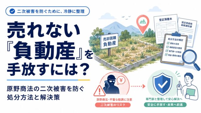 売れない「負動産」を手放すには？原野商法の二次被害を防ぐ処分方法と解決策