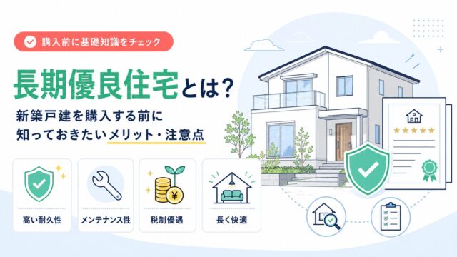 長期優良住宅とは？新築戸建を購入する前に知っておきたいメリット・注意点