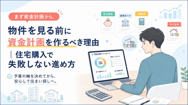物件を見る前に資金計画を作るべき理由｜住宅購入で失敗しない進め方